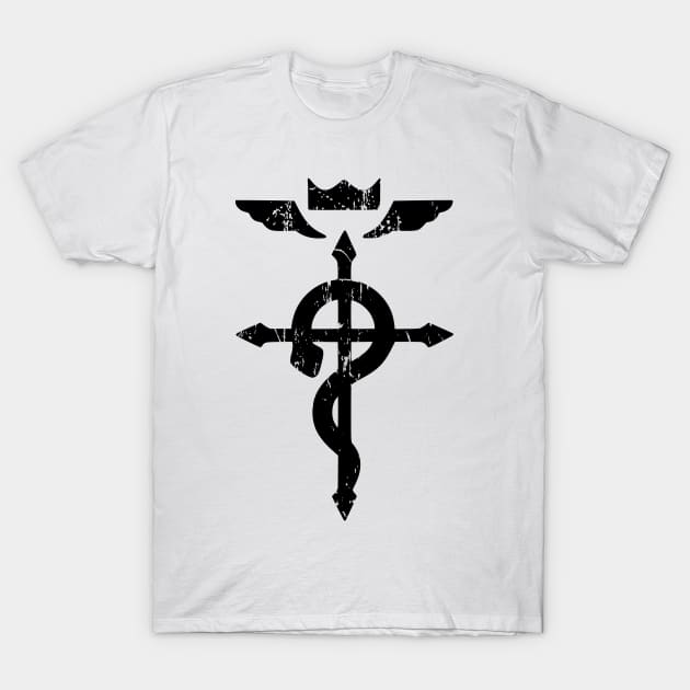 Fullmetal alchemist black logo T-Shirt by OtakuShirt